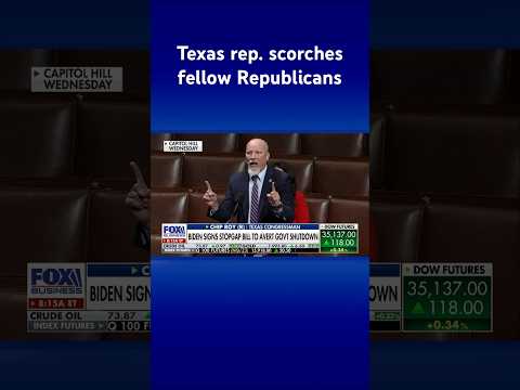 Read more about the article ‘SICK AND TIRED’: Republican explodes on House floor at his own party #shorts