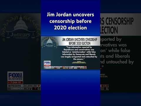 Read more about the article Jim Jordan says ‘secret reports’ reveals govt censored Americans prior to 2020 election #shorts