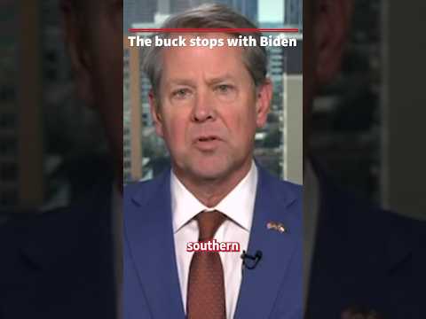 Read more about the article ‘NO BRAINER’: Gov. Kemp calls on Biden to secure the border #shorts